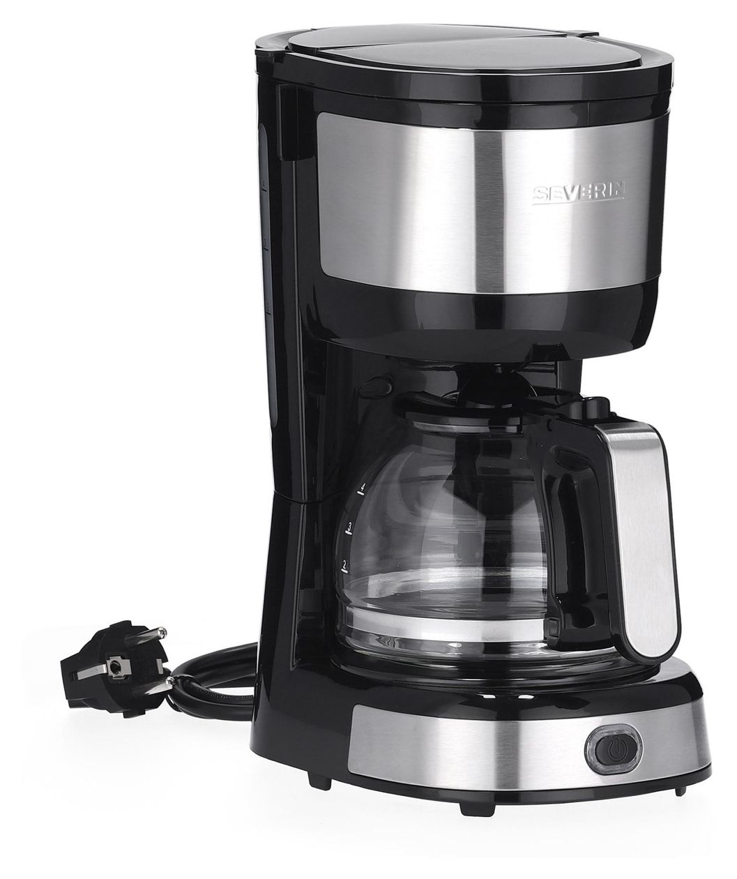 KA4819 4 Tassen Filterkaffeemaschine  (Schwarz, Edelstahl) 