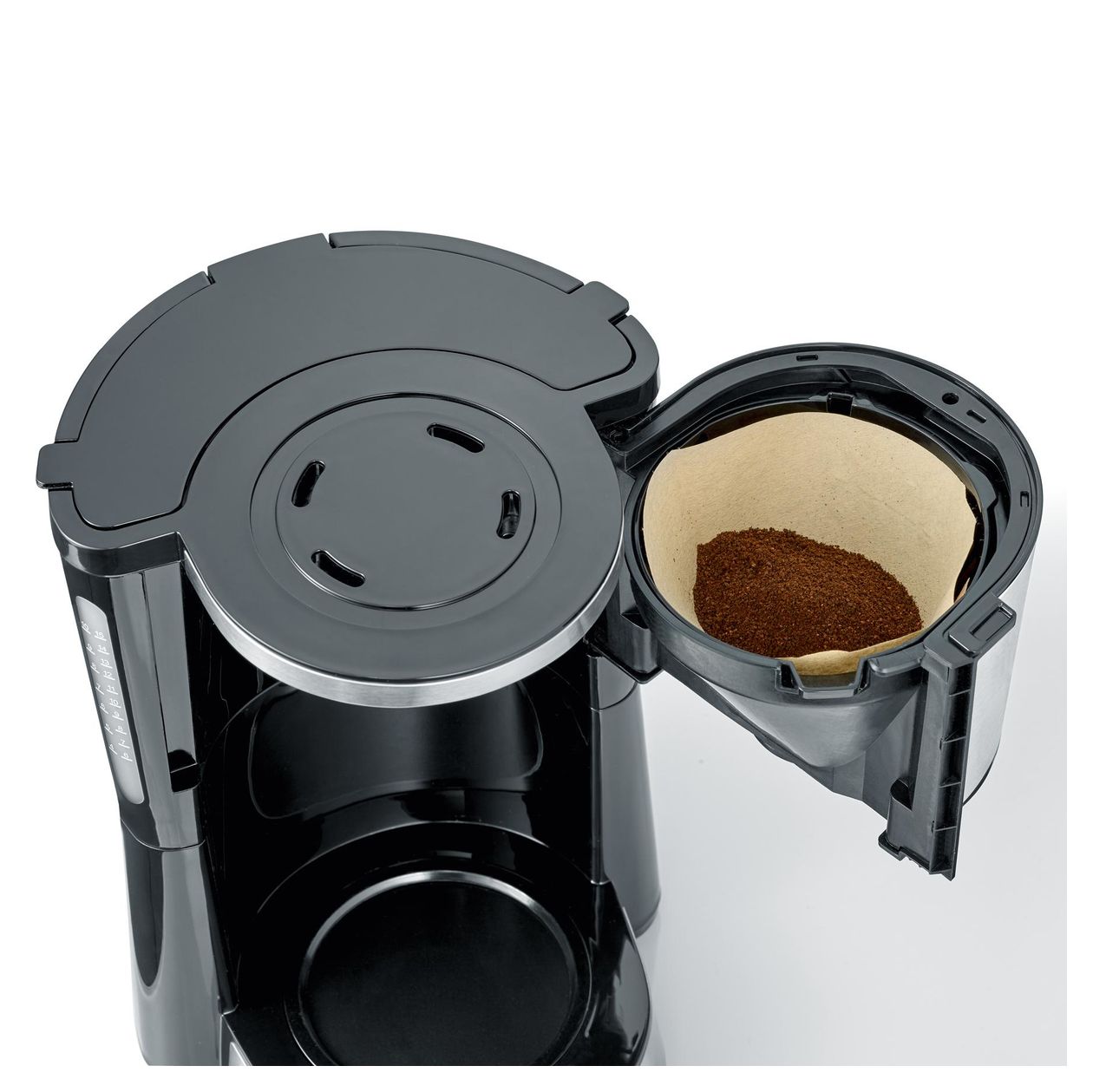 KA4823 10 Tassen Filterkaffeemaschine 1,2 l  (Schwarz, Edelstahl) 
