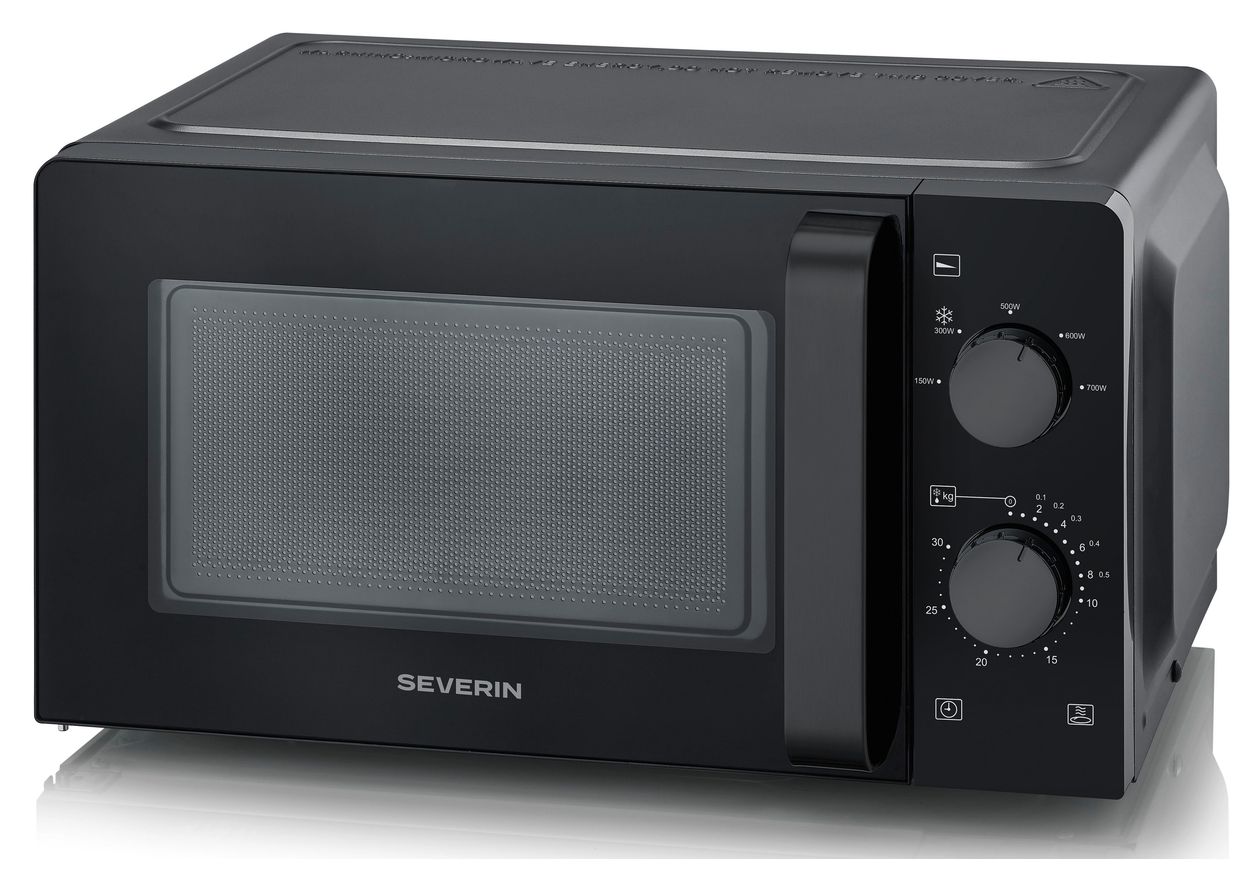 MW7580 Freistehende Mikrowelle 700 W Größe: klein 6 Stufen  (Schwarz) 