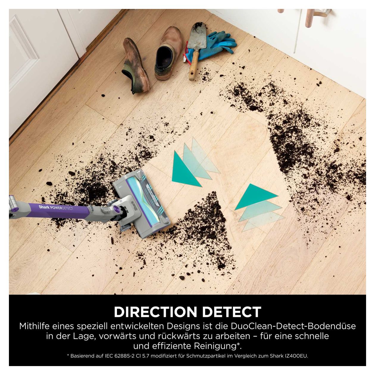 IP1251EUT PowerDetect Handstaubsauger Beutellos bis 70 min Laufzeit  (Grau, Violett) 