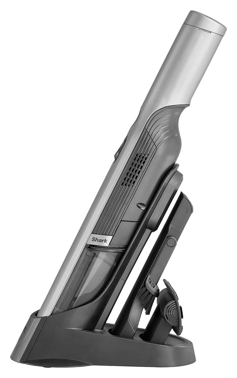 WV200EU Handstaubsauger Beutellos bis 5 min Laufzeit 12 V HEPA  (Silber) 
