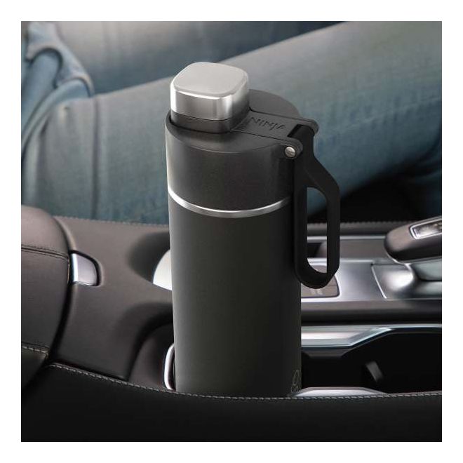 Thirsti 530ml Kunststoff, Edelstahl  (Schwarz) 