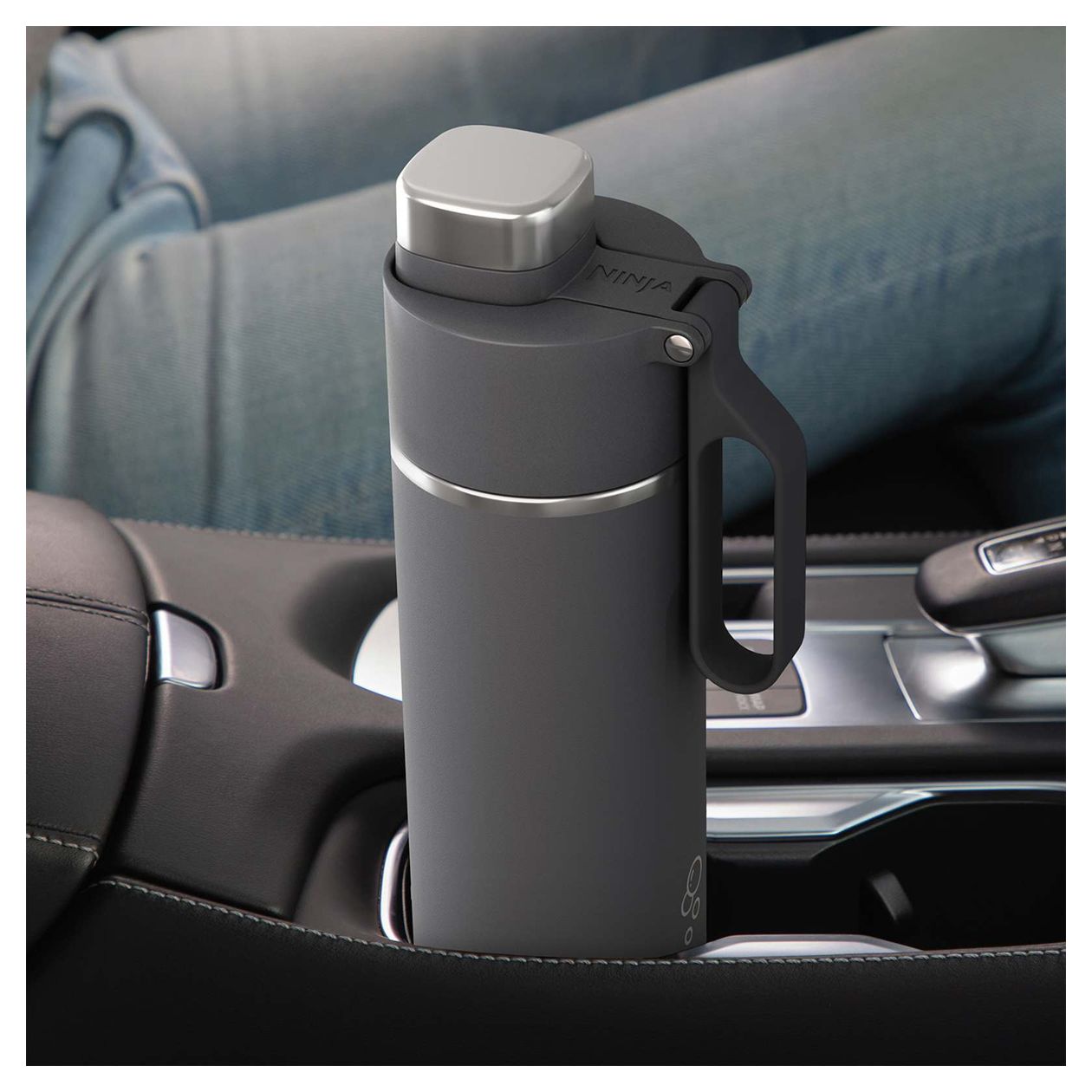 Thirsti 530ml Kunststoff, Edelstahl  (Grau) 
