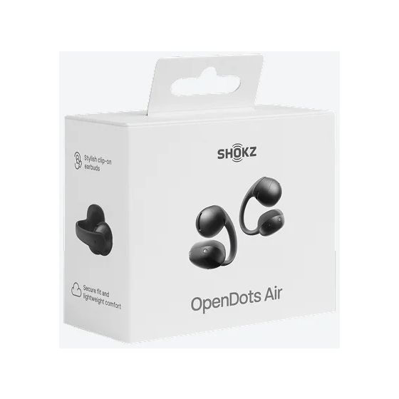 OpenDots Air In-Ear Bluetooth Kopfhörer kabellos 9 h Laufzeit IP55  (Schwarz) 