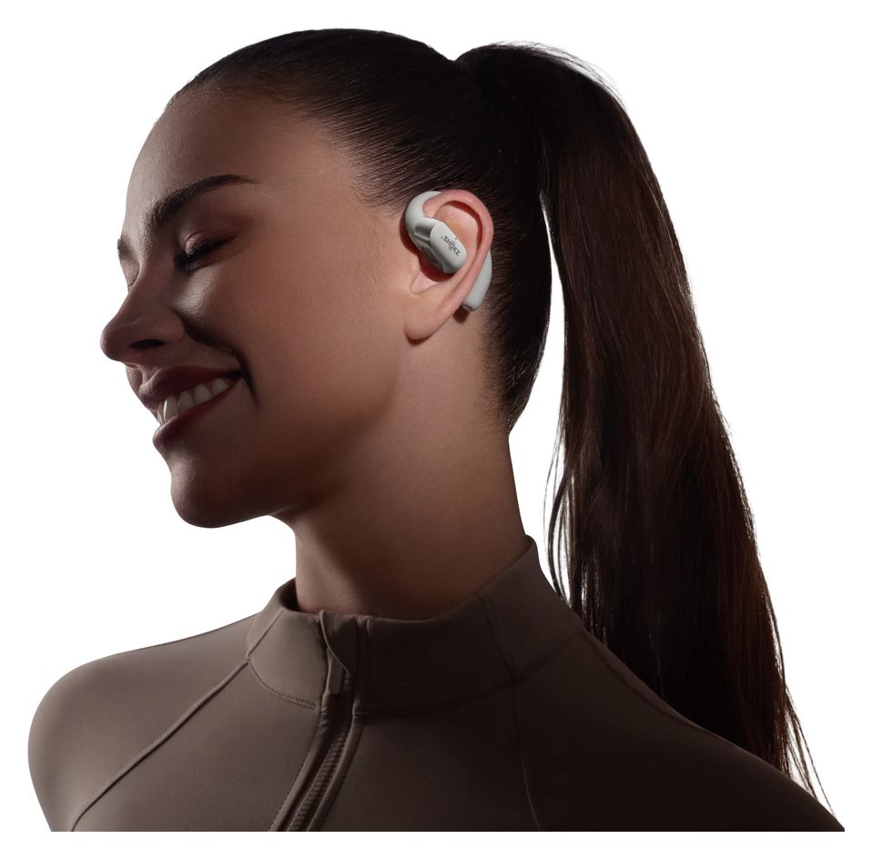OpenFit 2+ Open-Ear Bluetooth Kopfhörer kabellos 11 h Laufzeit IP55  (Grau) 