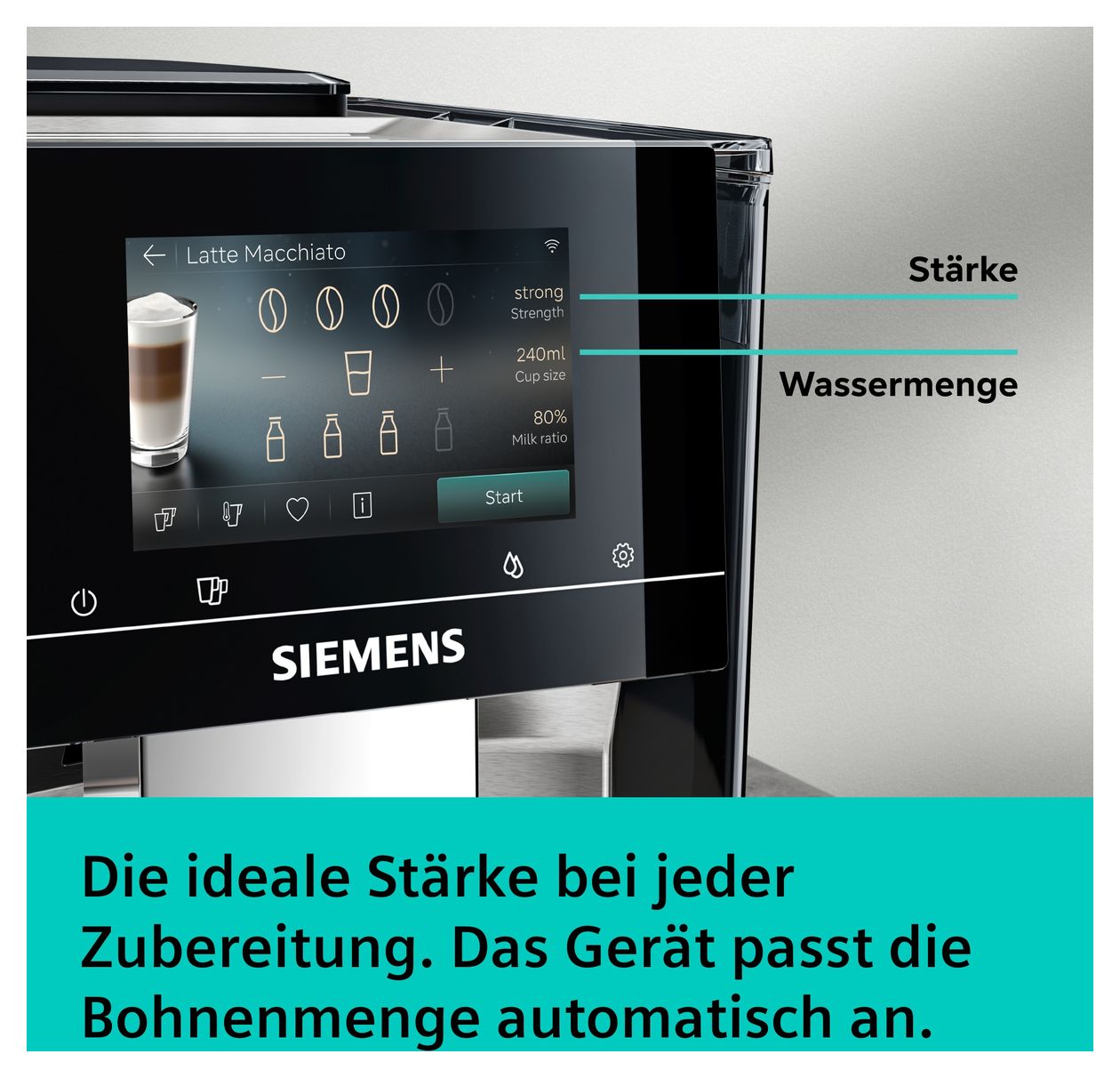 EQ700 TQ727D03 iAroma Kaffeevollautomat 19 bar 2,4 l 320 g  (Edelstahl) 