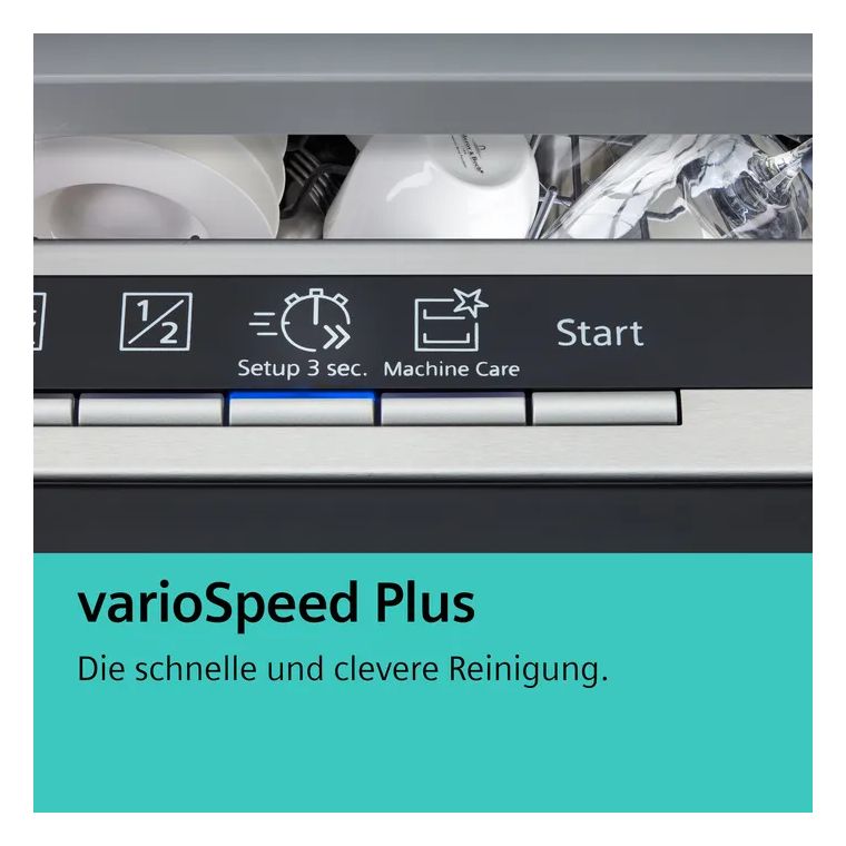 extraKlasse SX65EXS0BD 60 cm Geschirrspüler vollintegriert (ohne Front) Sehr leise 13 Maßgedecke aquaStop Funktion Wärmetauscher 