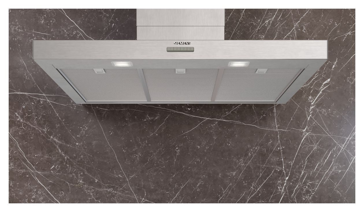 iQ100 LC95BCC30 Abluft/Umluft Dunstabzugshaube/Esse Wand 90 cm (Edelstahl) 