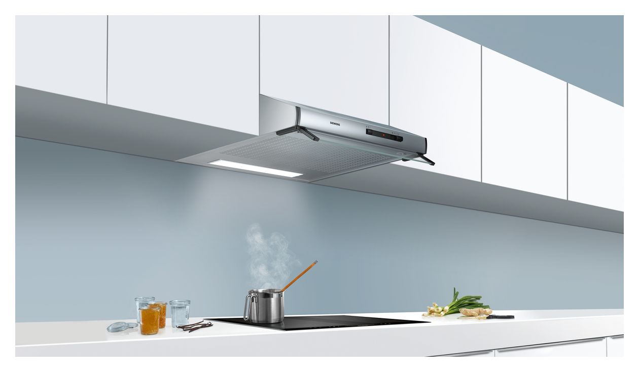 iQ100 LU62LFA51 Abluft/Umluft Dunstabzugshaube/Esse Wand 60 cm (Silber) 
