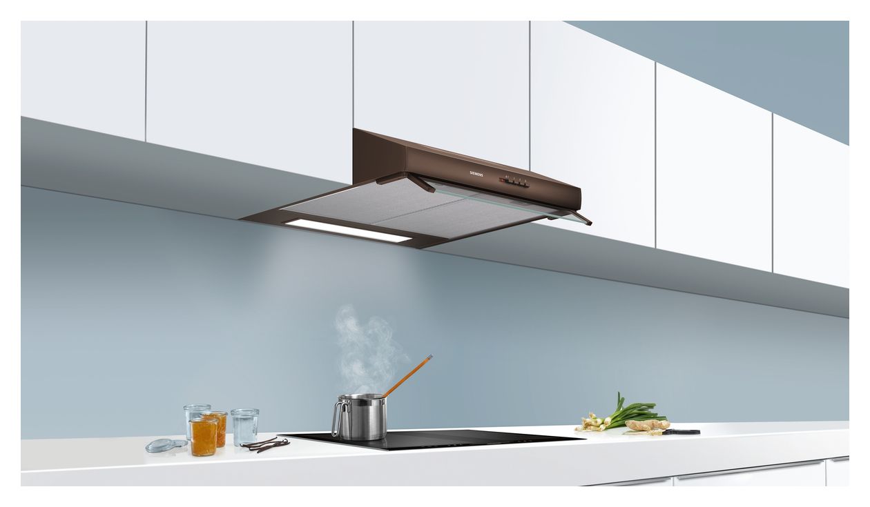 iQ100 LU63LCC40 Abluft/Umluft Dunstabzugshaube/Esse Unterbau 60 cm (Braun) 