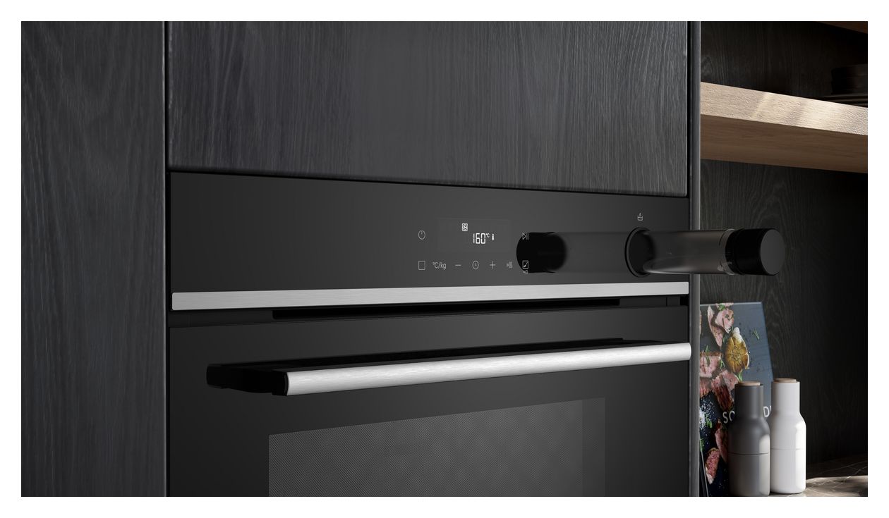 iQ300 HR532GBS3 Einbaubackofen groß Dampfgaren AutoClean 