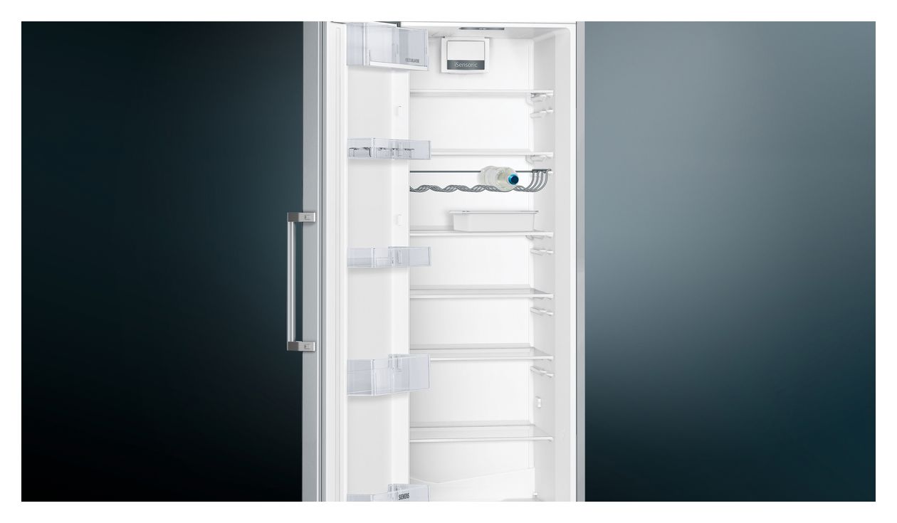 iQ300 KS36VGIDP 346 l / 346 l Kühlschrank freistehend EEK: D 93 kWh Jahr  (Edelstahl) 