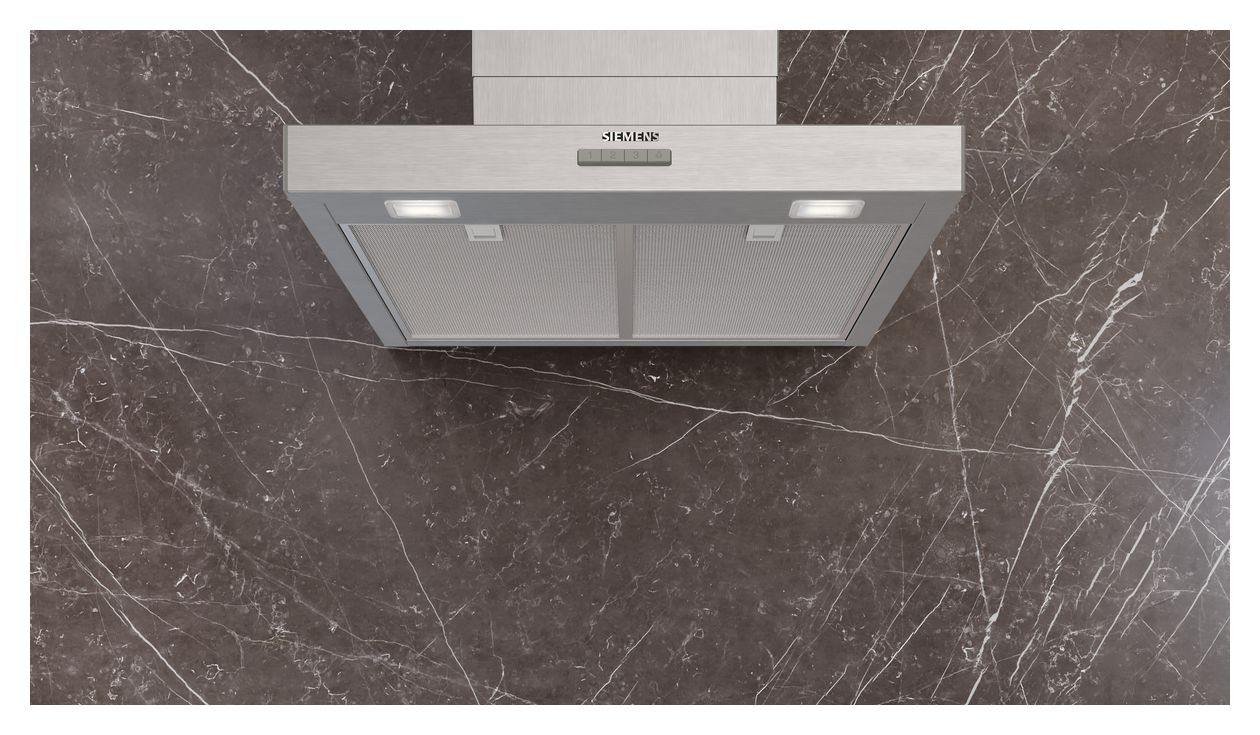 iQ300 LC65BCC30 Abluft/Umluft Dunstabzugshaube/Esse Wand 60 cm (Silber) 