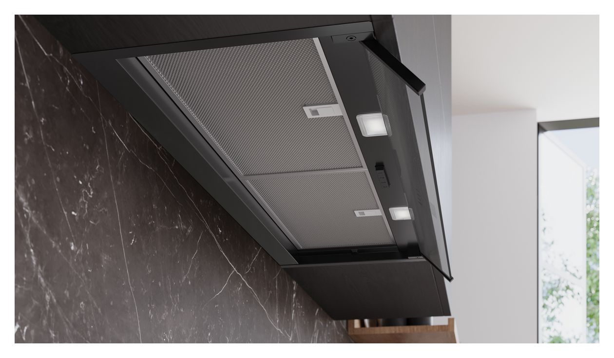 iQ300 LJ95BCC60 Abluft/Umluft Dunstabzugshaube/Esse Einbau 90 cm (Schwarz) 
