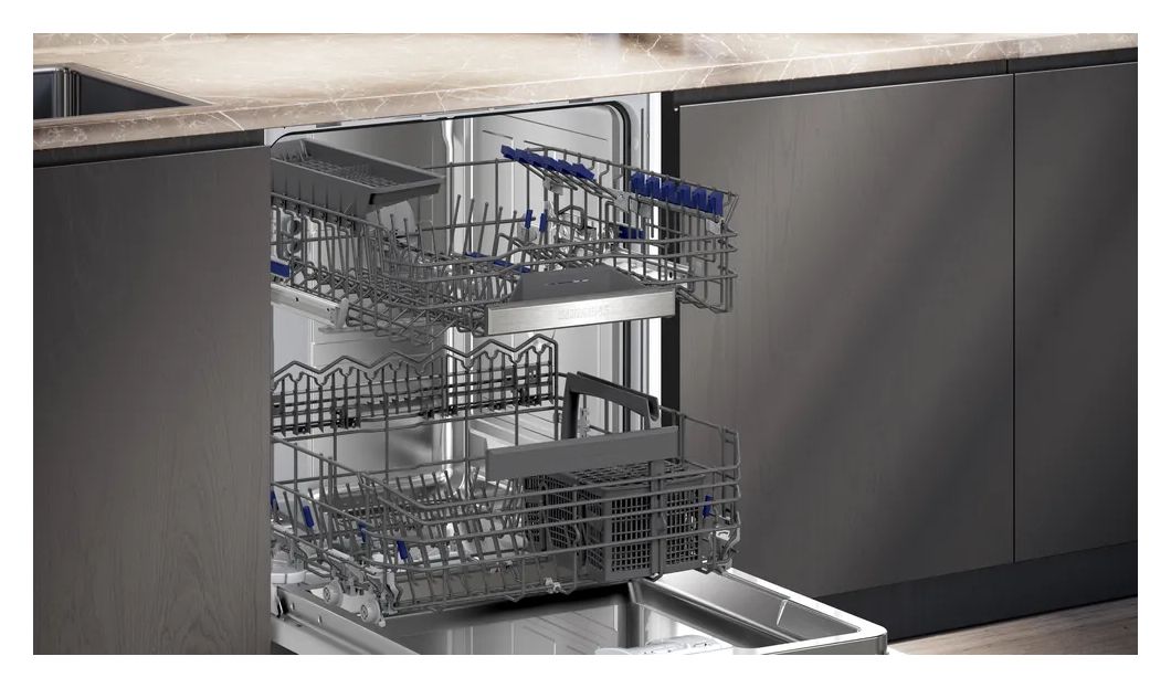 iQ300 SN53ES02BD (SN53ESS2BD + SZ36DB04) 60 cm Geschirrspüler teilintegriert (ohne Front) Sehr leise 13 Maßgedecke aquaStop Funktion Wärmetauscher 