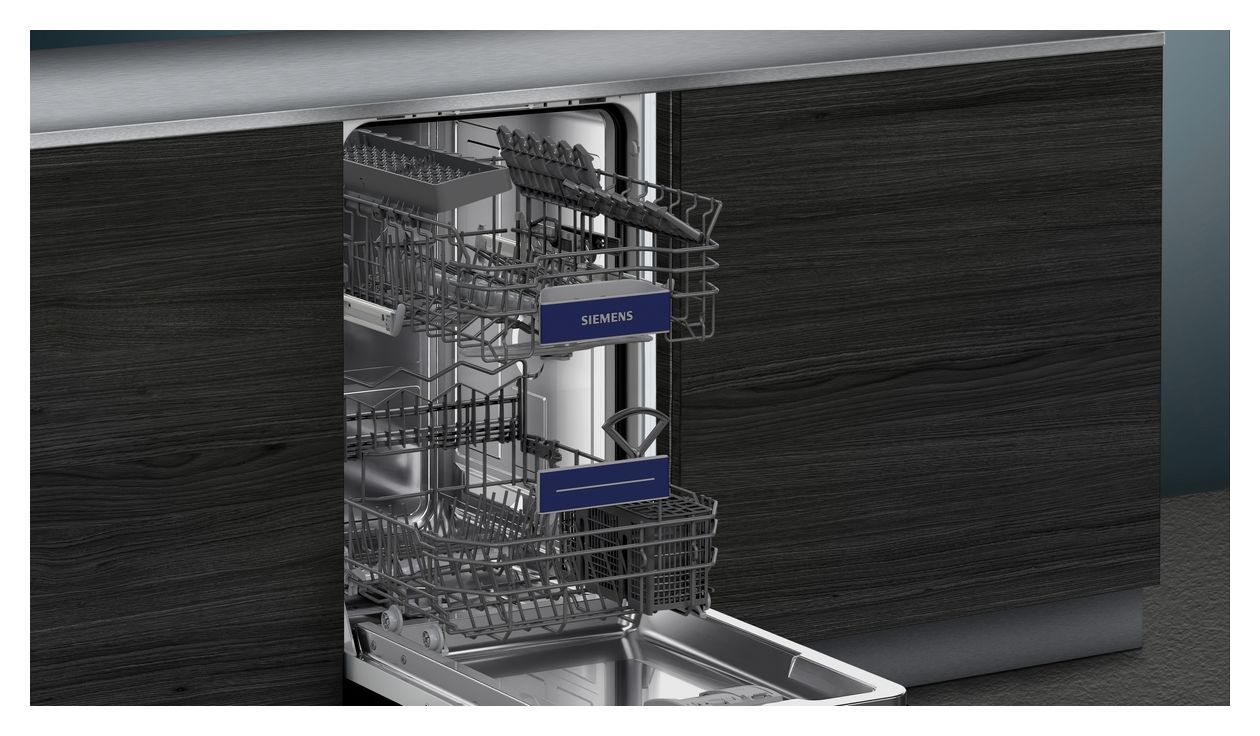 iQ300 SR53ES24KE 45 cm Geschirrspüler teilintegriert (ohne Front) Leise 10 Maßgedecke aquaStop Funktion Wärmetauscher 