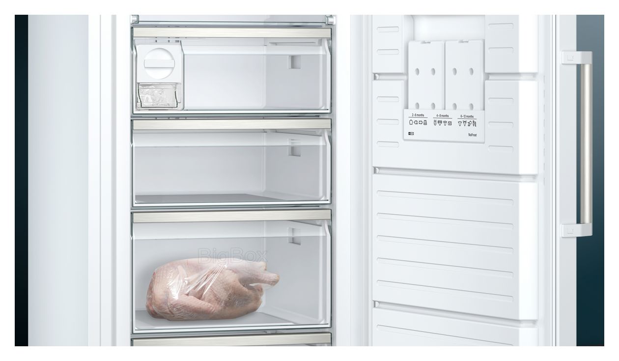 iQ500 GS58NAWCV 366 l Gefrierschrank 178 kWh Jahr NoFrost  (Weiß) 