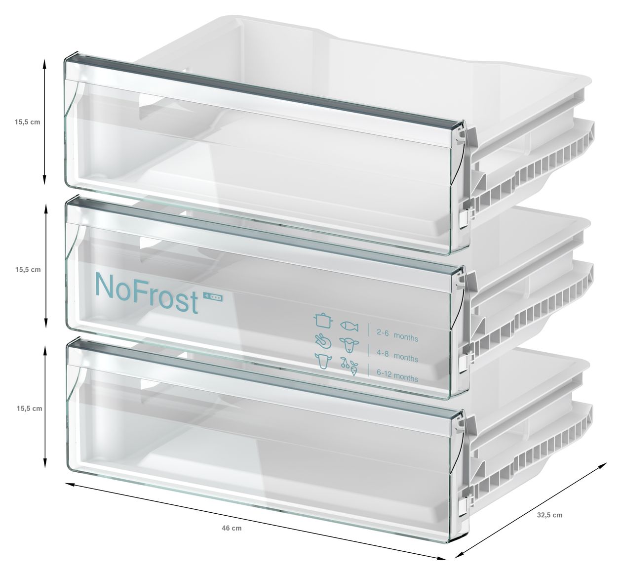 iQ500 GU21NADE0 85 l Einbau Gefrierschrank 189 kWh Jahr NoFrost 