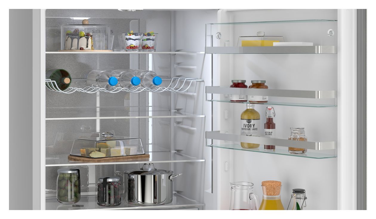 iQ500 KG49NAICT 311 l / 129 l Kühl-Gefrierkombi freistehend NoFrost 178 kWh Jahr  (Edelstahl) 