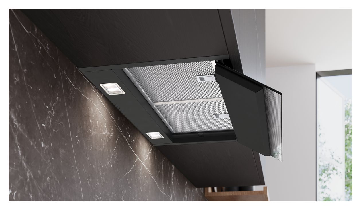 iQ500 LJ67BDP60 Abluft/Umluft Dunstabzugshaube/Esse Einbau 60 cm (Schwarz) 