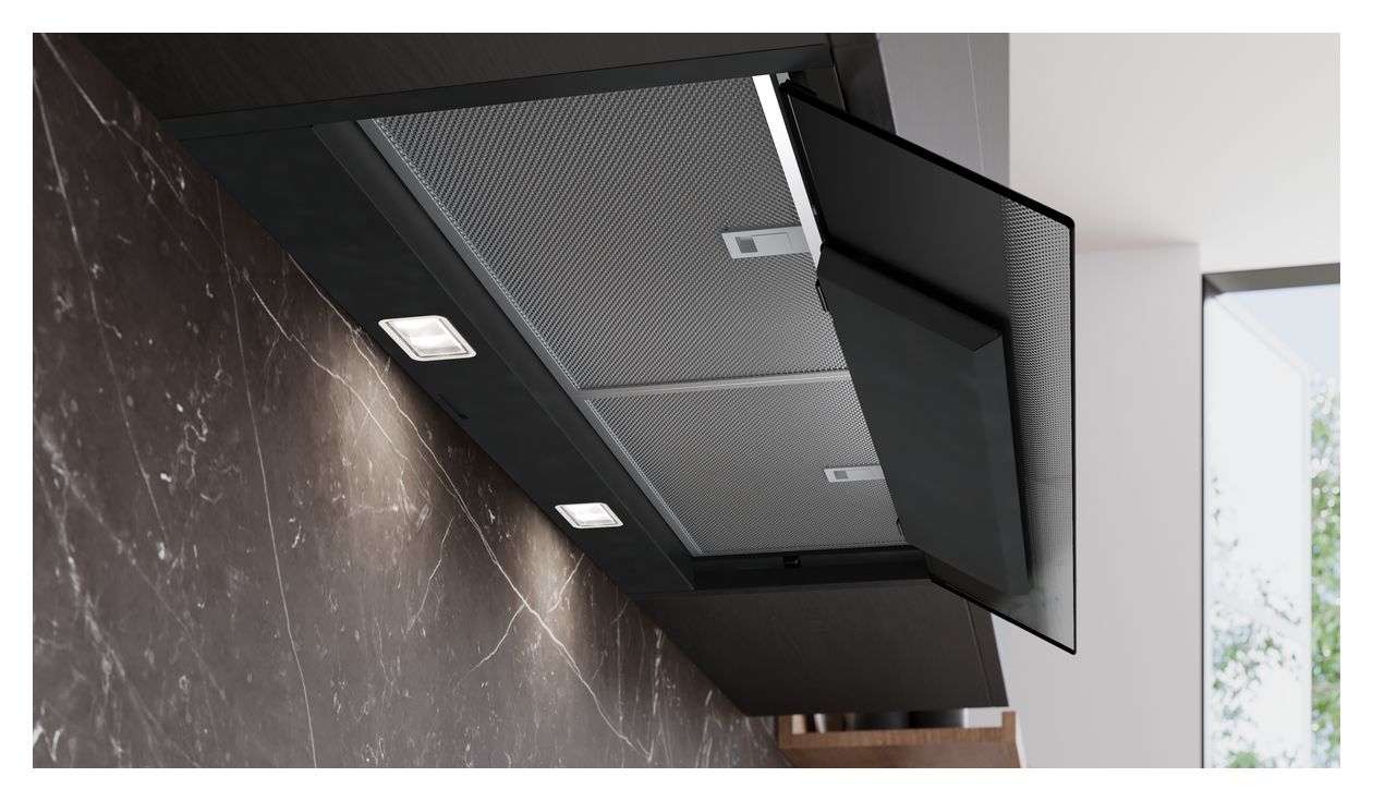 iQ500 LJ97BDP60 Abluft/Umluft Dunstabzugshaube/Esse Einbau 90 cm (Schwarz) 