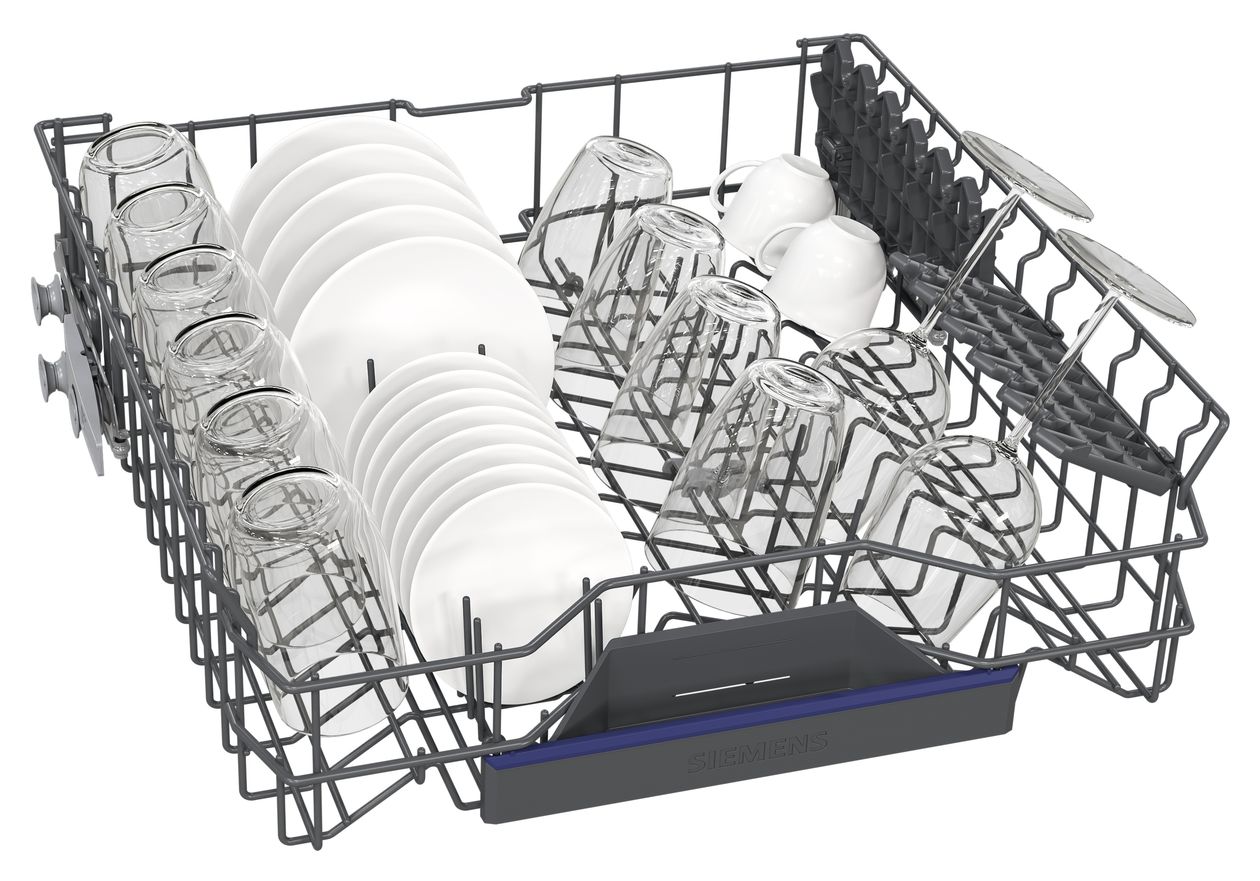 IQ500 SN15EW06CS 60 cm Geschirrspüler teilintegriert (ohne Front) Sehr leise 14 Maßgedecke aquaStop Funktion Heat exchanger/Drying assistant 