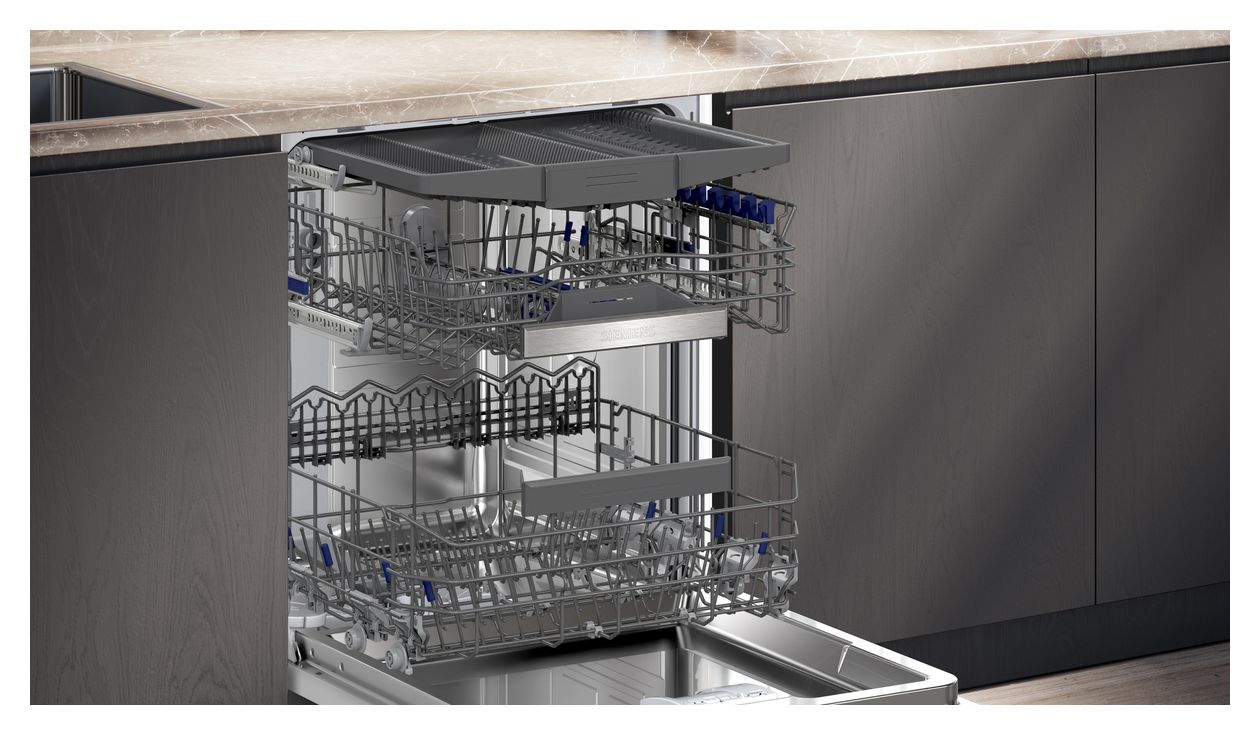 iQ500 SN55ES12CE 60 cm Geschirrspüler teilintegriert (ohne Front) Sehr leise 14 Maßgedecke aquaStop Funktion Wärmetauscher 