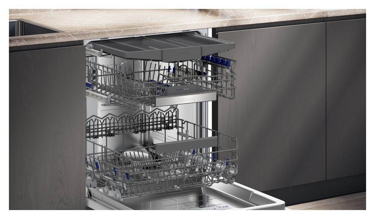 iQ500 SN55ZS07CE 60 cm Geschirrspüler teilintegriert (ohne Front) Sehr leise 14 Maßgedecke aquaStop Funktion 