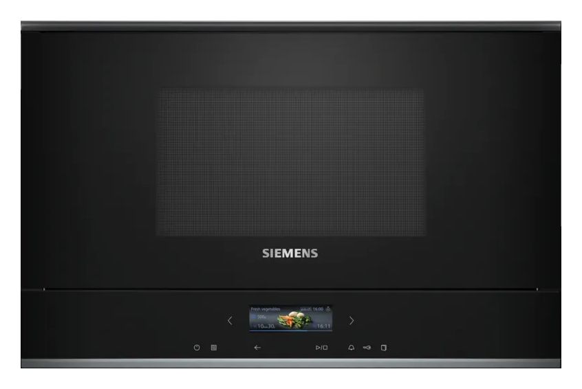 iQ700 BE732R1B1 Einbau-Mikrowelle 900 W Größe: mittel Grill (Schwarz) 