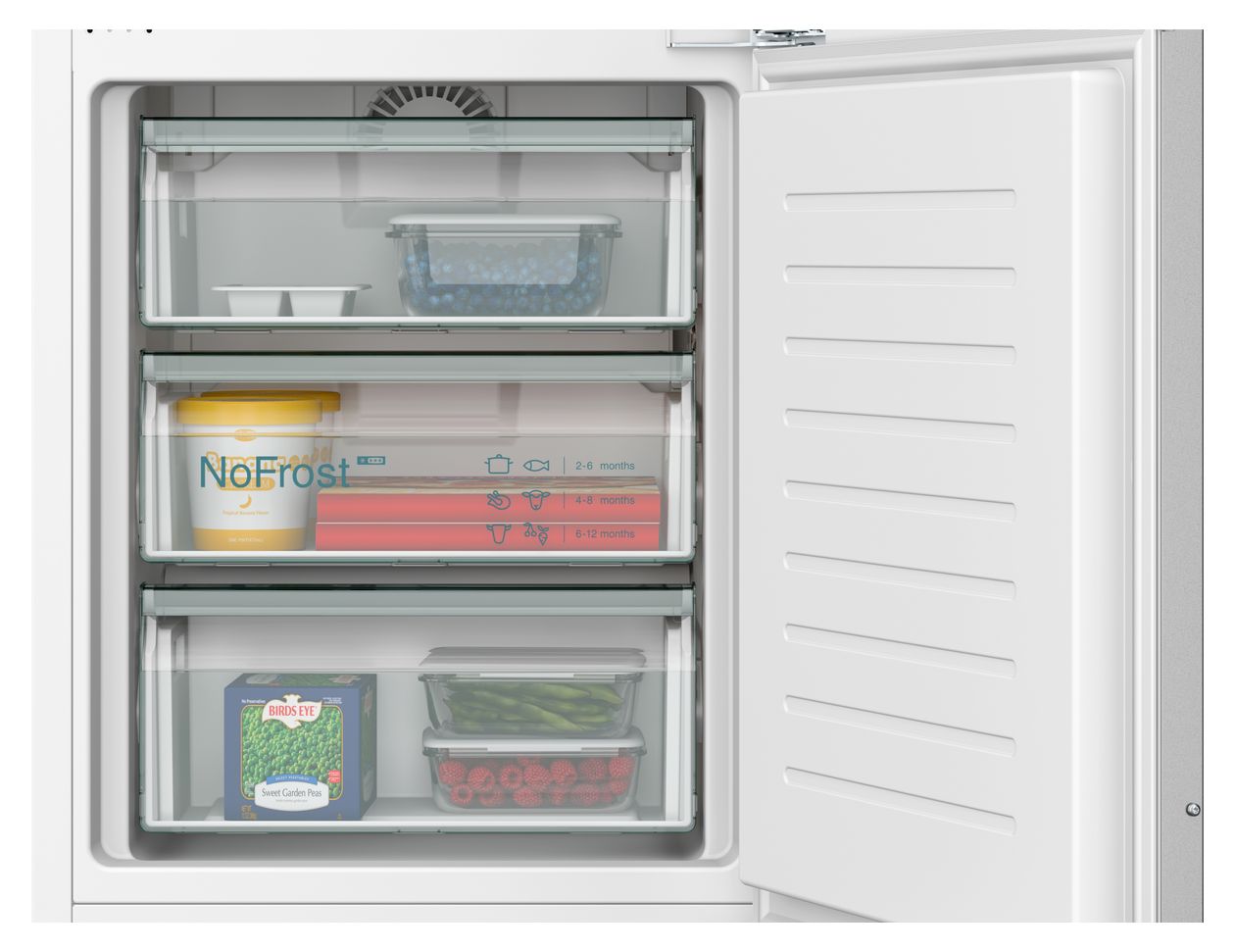 iQ500 KI96NSDC0 215 l Kühlteil 75 l Gefrierteil 194 cm Einbau Kühl-/Gefrierkombination NoFrost 