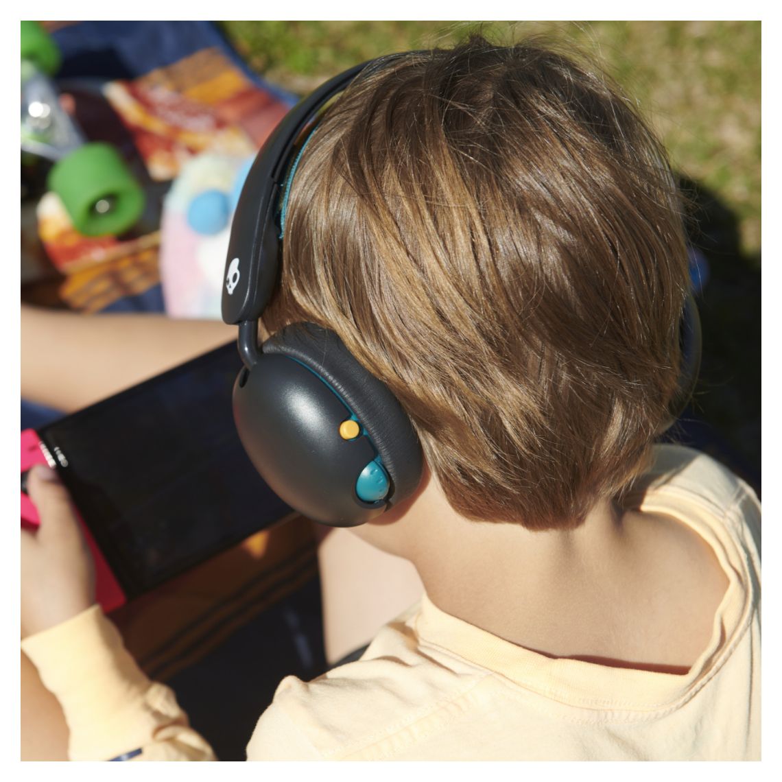 Grom Wireless Over Ear Bluetooth Kopfhörer kabellos 45 h Laufzeit USB Typ-C  (Schwarz) 