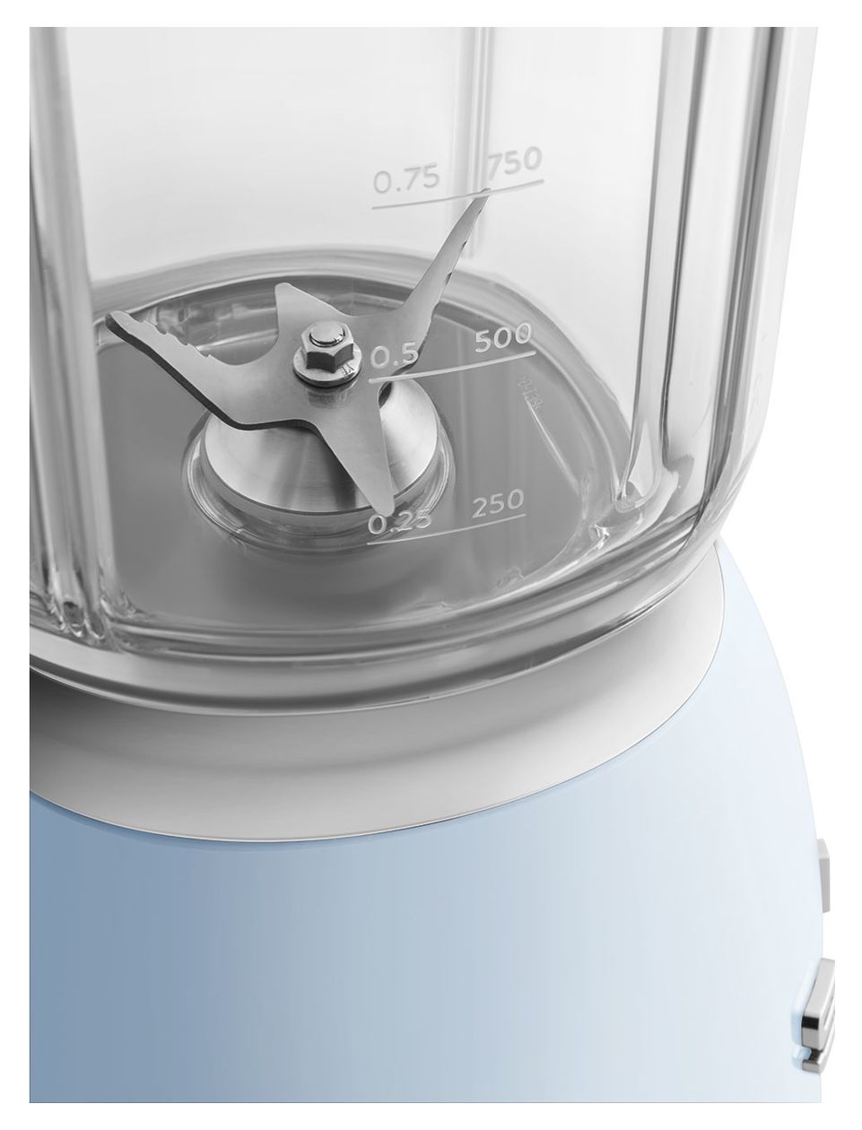 BLF03PBEU 1,5 l Standmixer 4 Geschwindigkeiten 800 W  (Blau) 