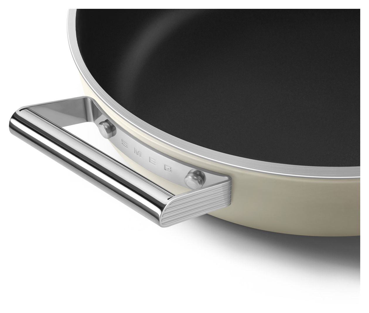 DPF2812CRM Schmorpfanne 50's Style 28 cm Keramik beschichtet für alle Herdplatten und Backöfen bis 250° mit Glas-Deckel 