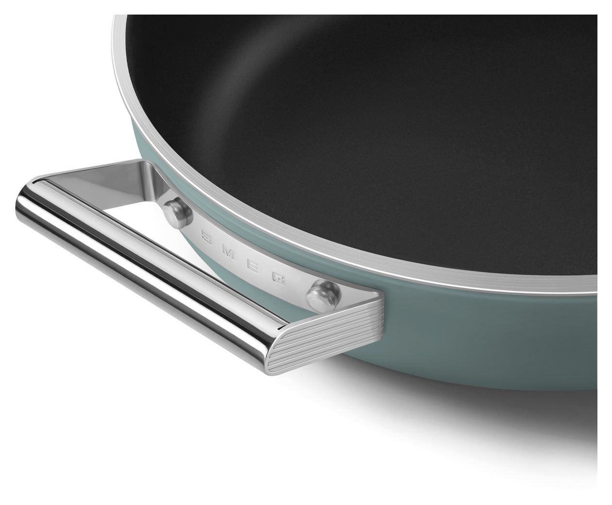 DPF2812EGM Schmorpfanne 50's Style 28 cm Keramik beschichtet für alle Herdplatten und Backöfen bis 250° mit Glas-Deckel 