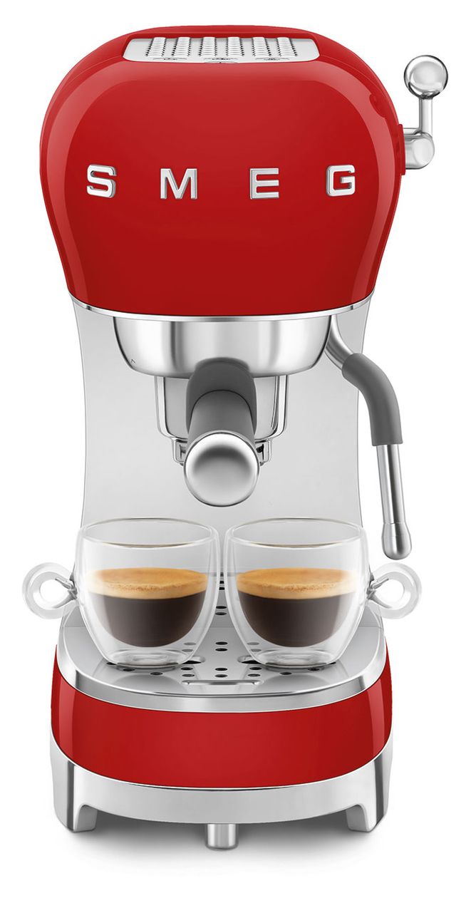 ECF02RDEU Siebträger Kaffeemaschine 15 bar 1350 W  (Rot) 