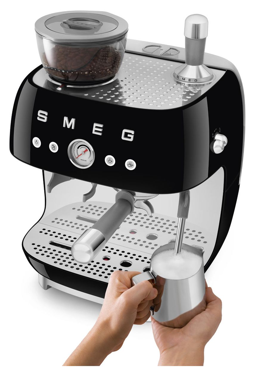 EGF03BLEU Siebträger Kaffeemaschine 15 bar 1650 W  (Schwarz) 