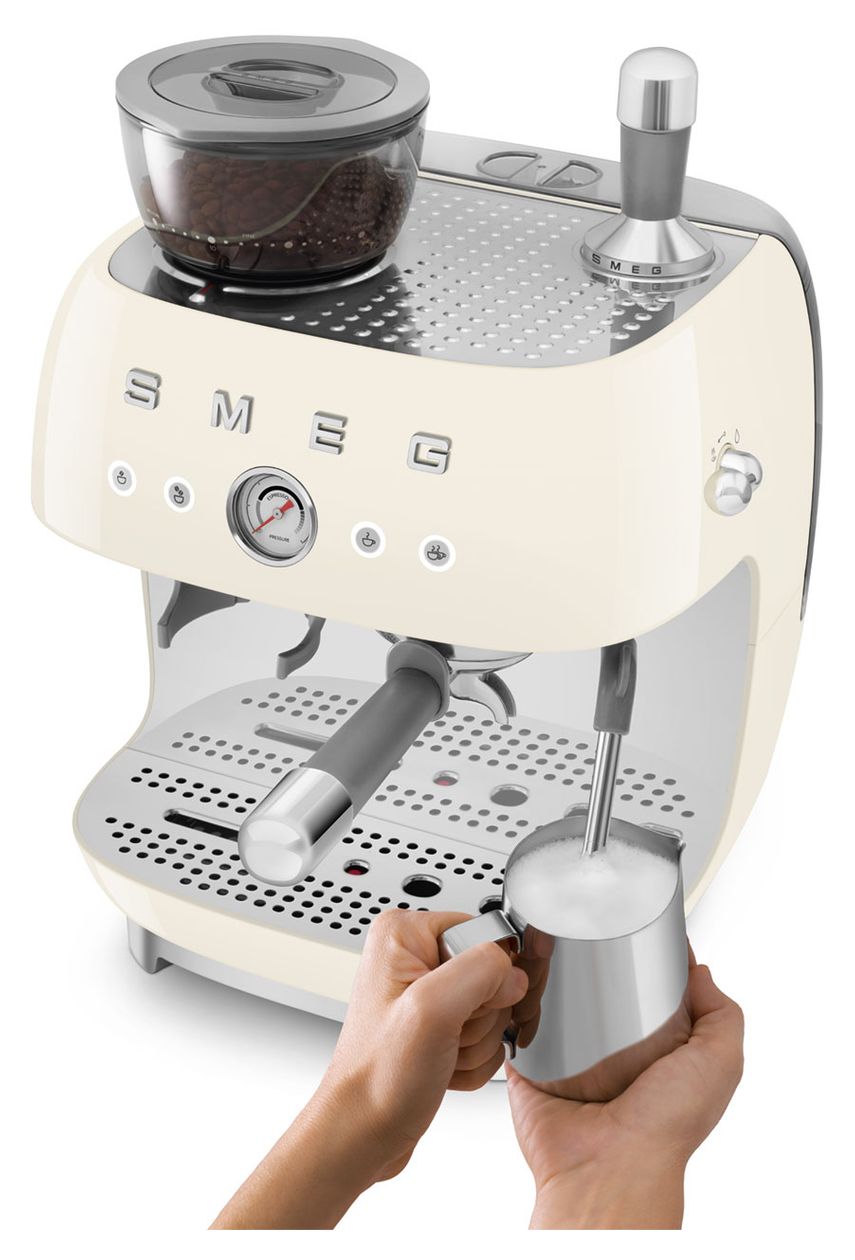 EGF03CREU Siebträger Kaffeemaschine 15 bar 1650 W  (Cremefarben) 