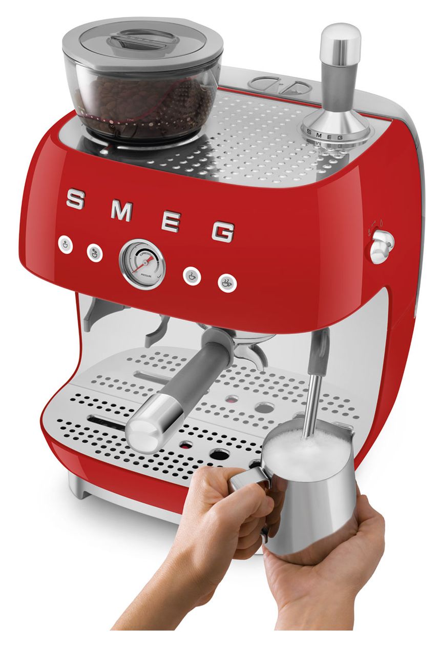 EGF03RDEU Siebträger Kaffeemaschine 15 bar 1650 W  (Rot) 