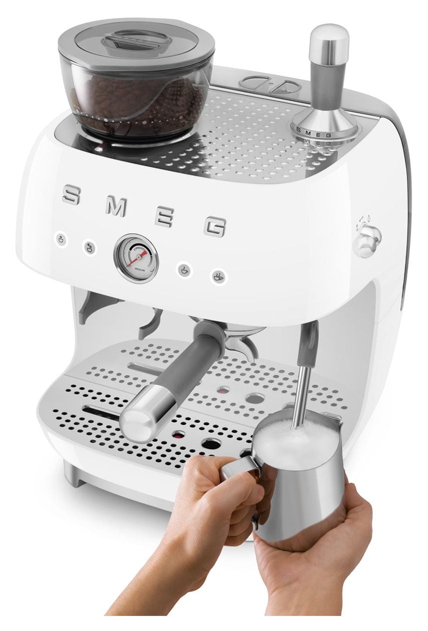 EGF03WHEU Siebträger Kaffeemaschine 15 bar 1650 W  (Weiß) 