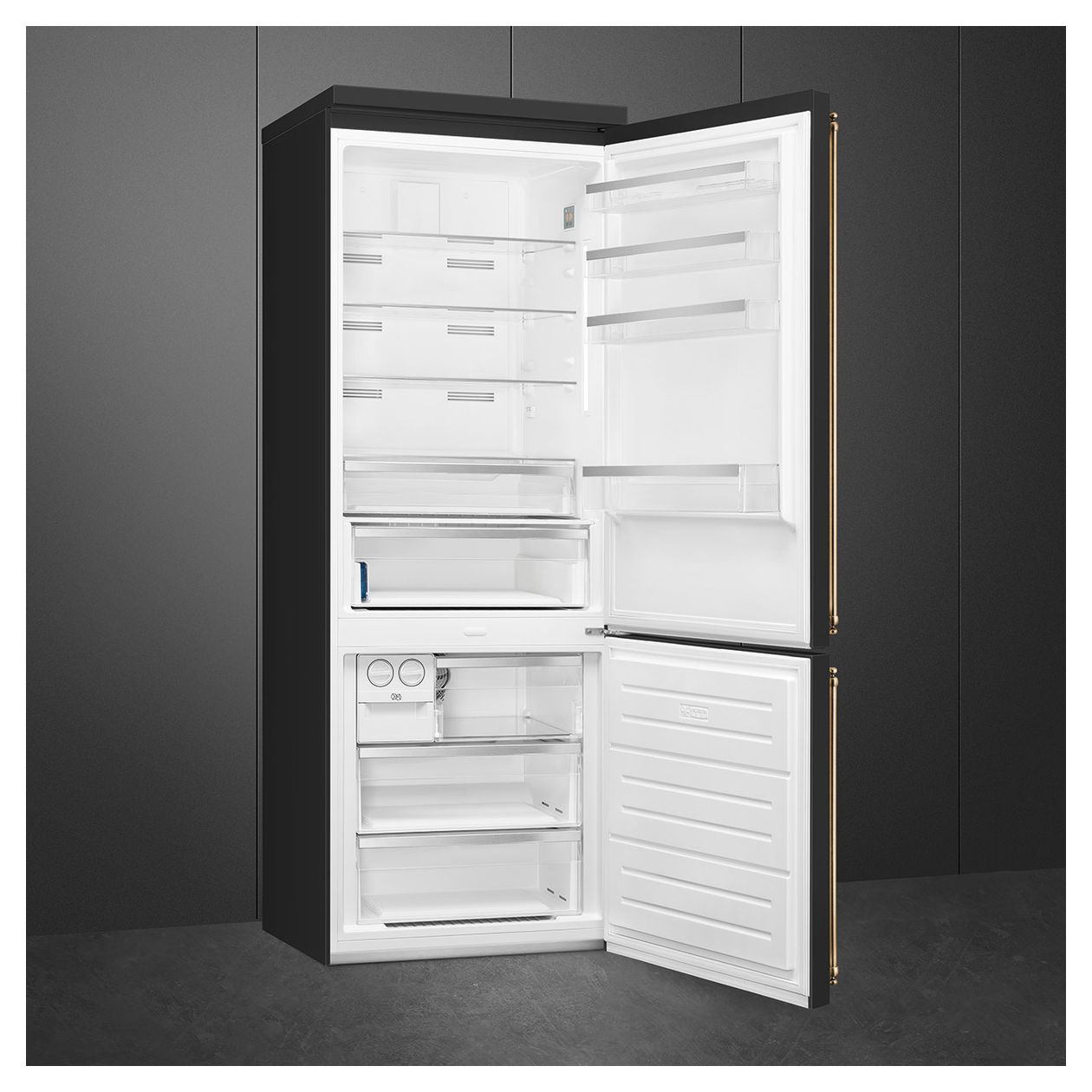 FA8005RAO6 344 l / 137 l Kühl-Gefrierkombi freistehend NoFrost 230 kWh Jahr  (Anthrazit) 