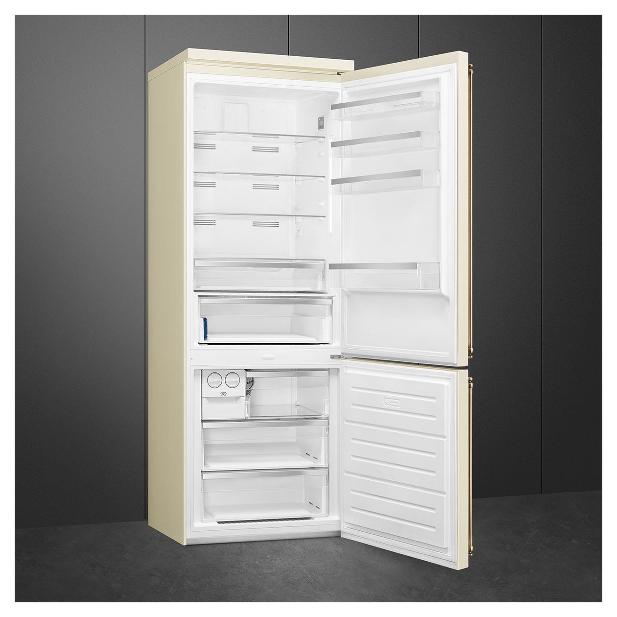 FA8005RPO6 344 l / 137 l Kühl-Gefrierkombi freistehend NoFrost 230 kWh Jahr  (Cremefarben) 