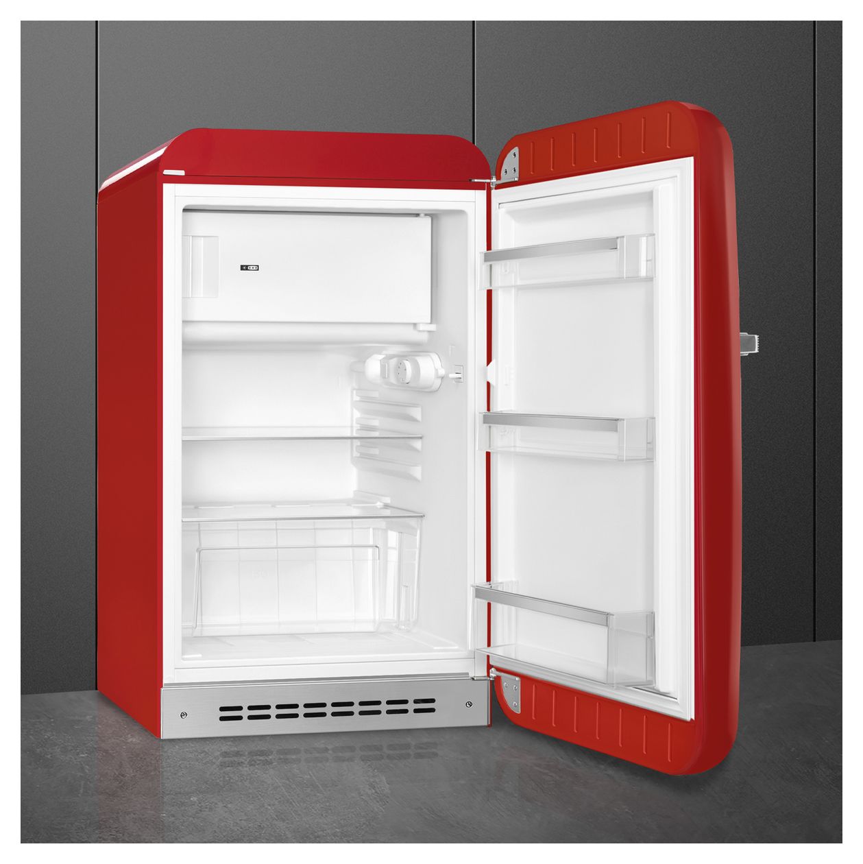 FAB10RRD6 122 l / 105 l Kühlschrank freistehend EEK: D 115 kWh Jahr  (Rot) 