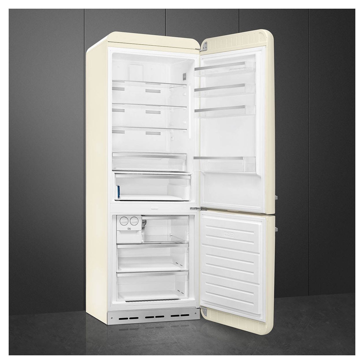 FAB38RCR6 344 l / 137 l Kühl-Gefrierkombi freistehend NoFrost 230 kWh Jahr  (Cremefarben) 