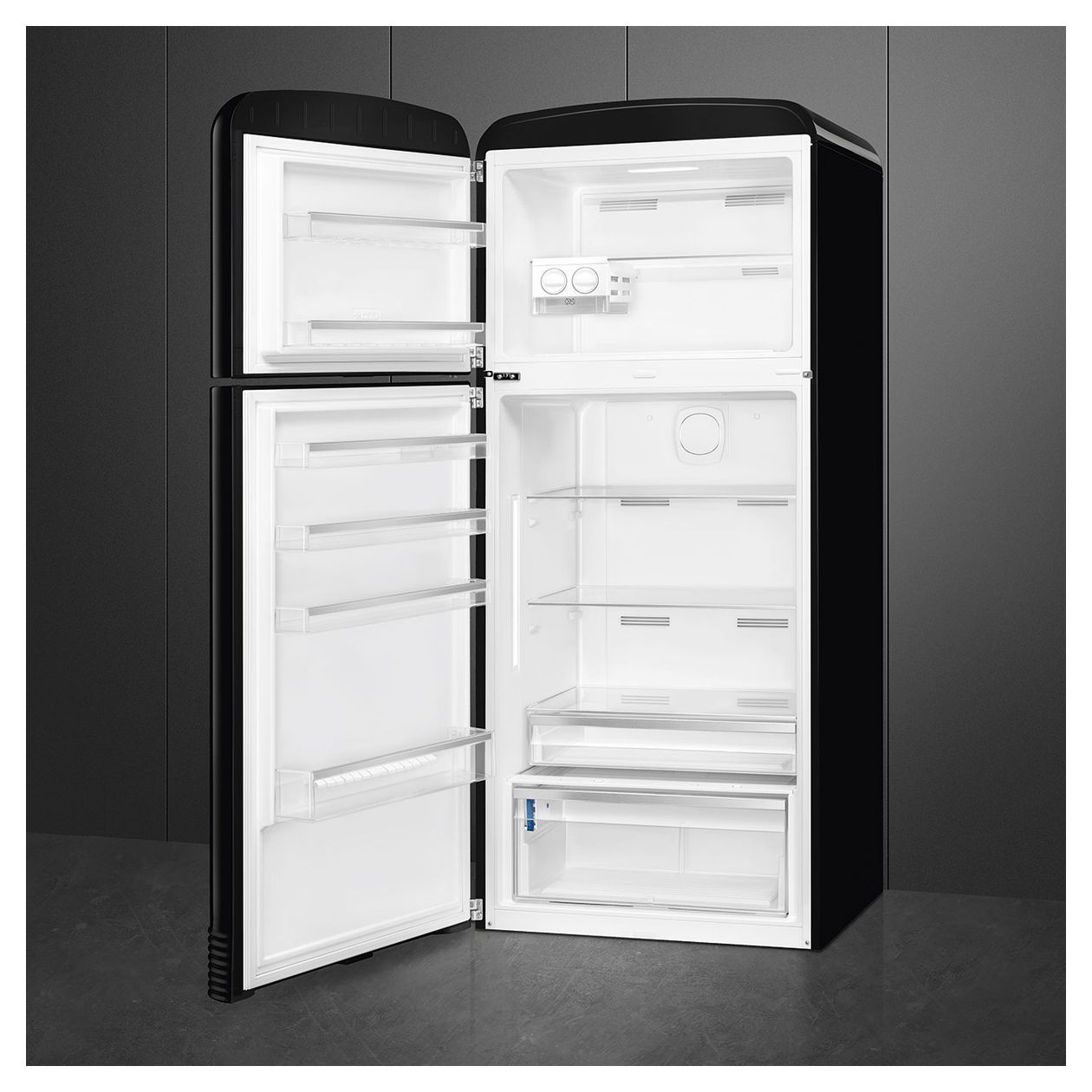 FAB50LBL5 400 l / 124 l Kühl-Gefrierkombi freistehend NoFrost 265 kWh Jahr  (Schwarz) 