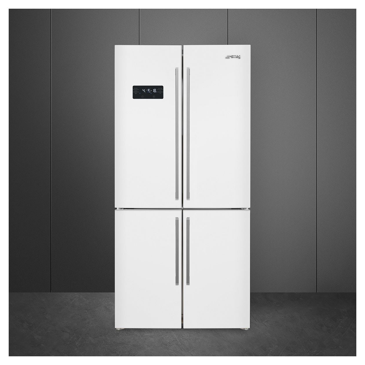 FQ60BDE Side-by-Side Kühl-/ Gefrierkombination 376 l / 196 l 338 kWh NoFrost 1820 mm x 908 mm  (Weiß) 
