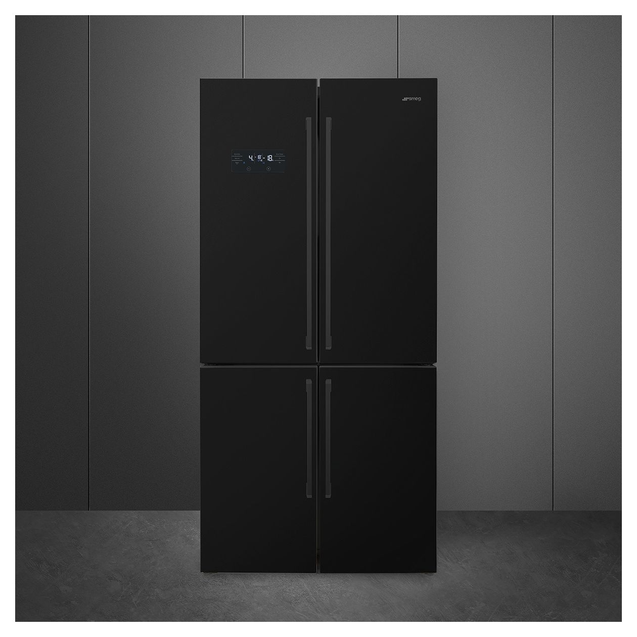 FQ60NDE Side-by-Side Kühl-/ Gefrierkombination French Door 376 l / 196 l 338 kWh NoFrost 1820 mm x 908 mm  (Schwarz) 