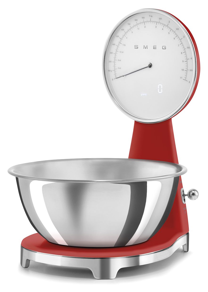 KSF01RDWW Elektronische Küchenwaage bis 5 kg Genauigkeit 1 g  (Rot) 
