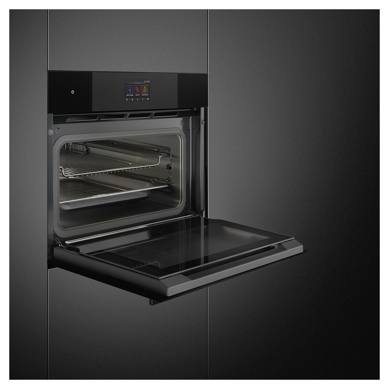 SO4104M2PB3 Einbaubackofen kompakt AutoClean Mikrowelle (Schwarz) 