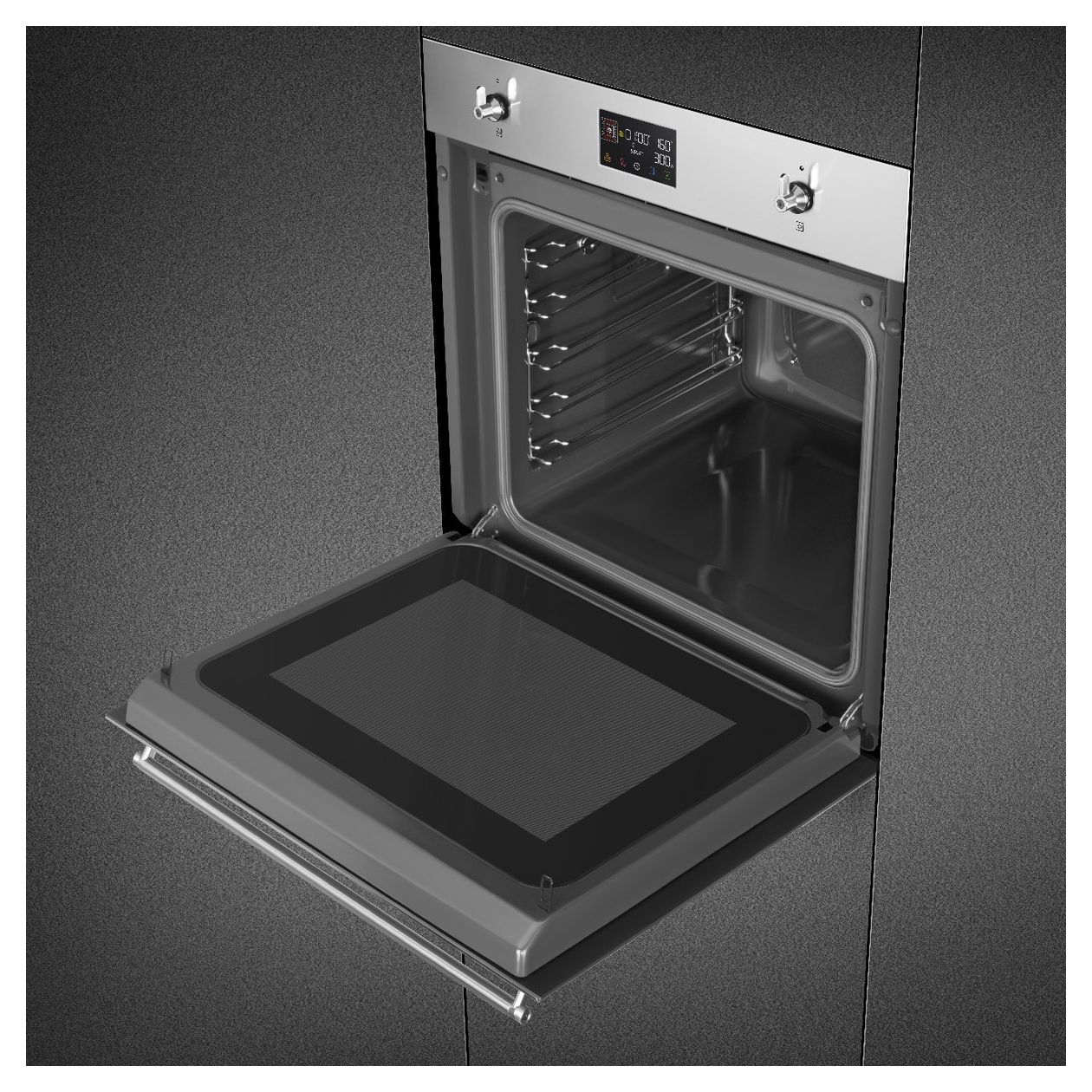 SO6302M2X Einbaubackofen 68 l AutoClean Mikrowelle 