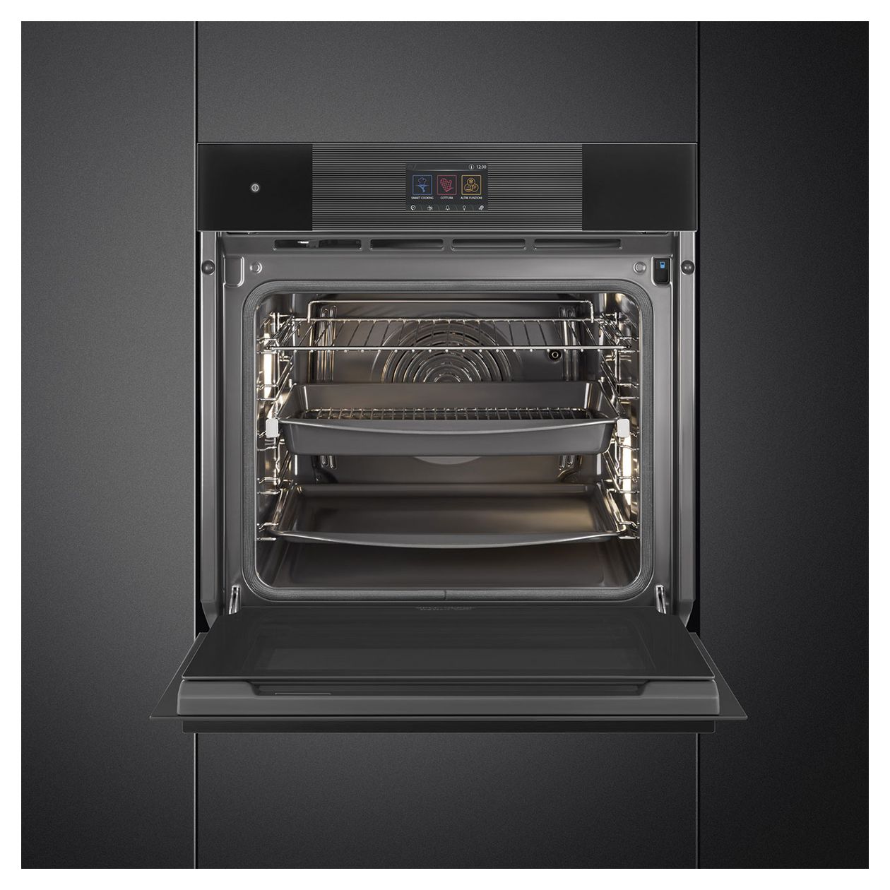 SOP6104S2PB3 Einbaubackofen 68 l Dampfgaren AutoClean 